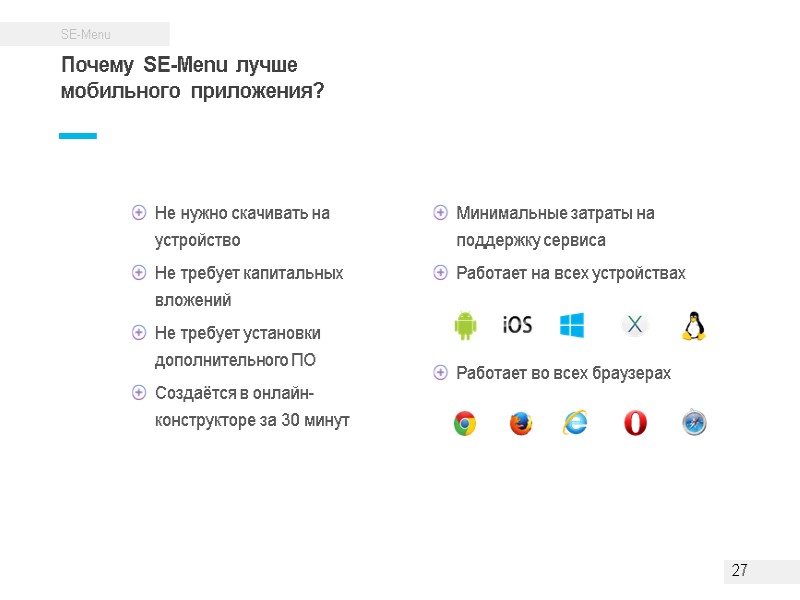 Почему SE-Menu лучше мобильного приложения? 27 Почему SE-Menu лучше мобильного приложения? 27